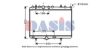 AKS DASIS 160108N Radiator, engine cooling